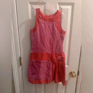 laundry Pink and Red Dress with Bow